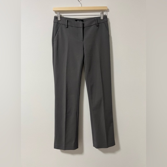 RW&Co Hepburn Grey Trousers Straight Slim Leg Pants - Picture 1 of 10